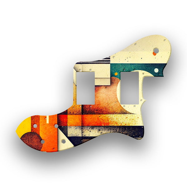 Fender Fender 72 Reissue Deluxe Telecaster Profile Custom Pickguard Scratchplate ABSTRACT Design