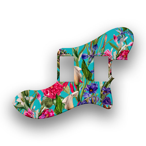 Fender Fender 72 Reissue Deluxe Telecaster Profile Custom Pickguard Scratchplate FLOWERS Design