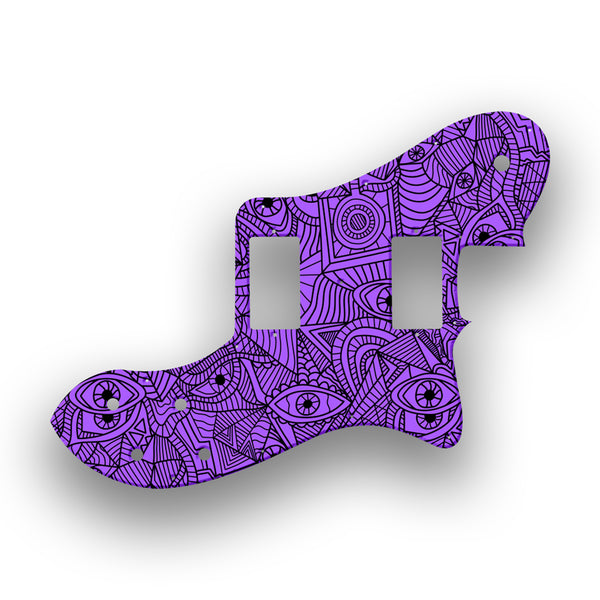 Fender Fender 72 Reissue Deluxe Telecaster Profile Humbucker Custom Pickguard Scratchplate Abstract Design