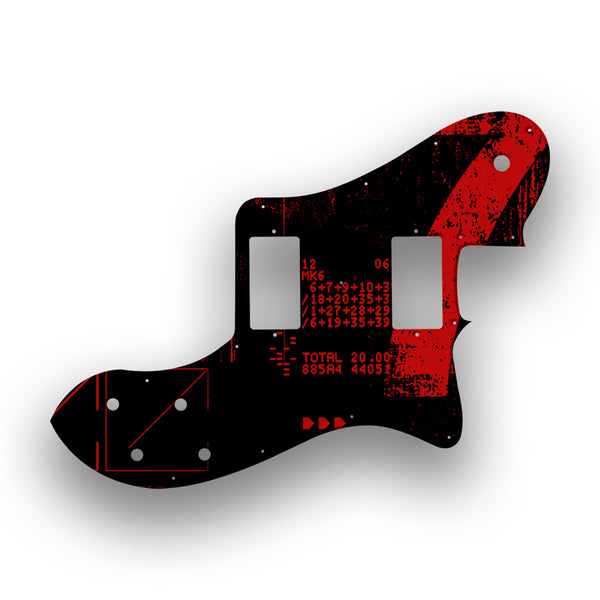 Fender Fender 72 Reissue Deluxe Telecaster Profile Humbucker Custom Pickguard Scratchplate ABSTRACT Design