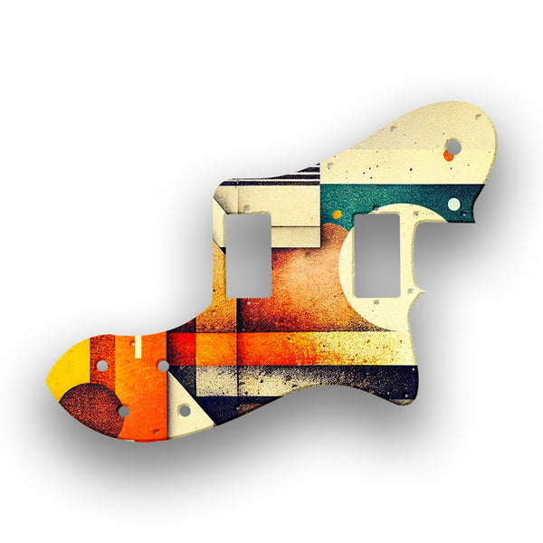 Fender Fender 72 Reissue Deluxe Telecaster Profile Humbucker Custom Pickguard Scratchplate ABSTRACT Design