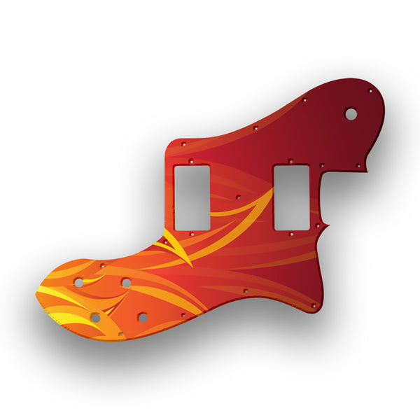 Fender Fender 72 Reissue Deluxe Telecaster Profile Humbucker Custom Pickguard Scratchplate Fire Design