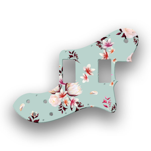 Fender Fender 72 Reissue Deluxe Telecaster Profile Humbucker Custom Pickguard Scratchplate FLOWERS Design