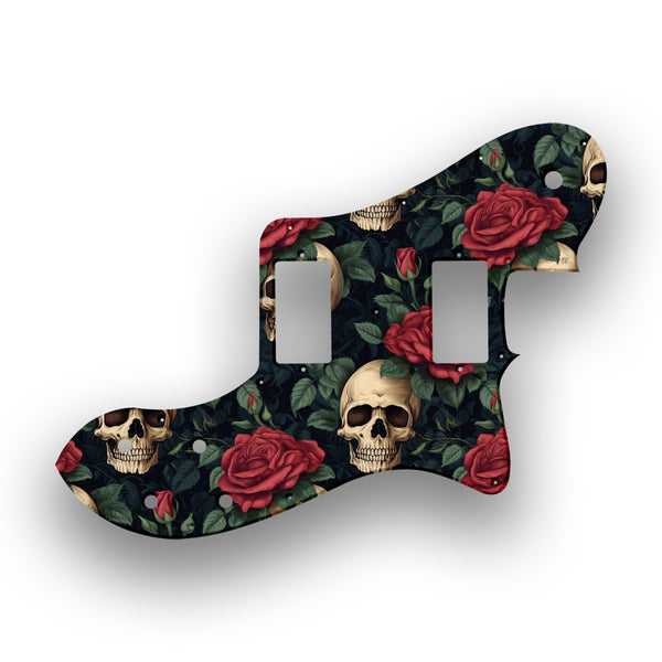 Fender Fender 72 Reissue Deluxe Telecaster Profile Humbucker Custom Pickguard Scratchplate SKULL Design