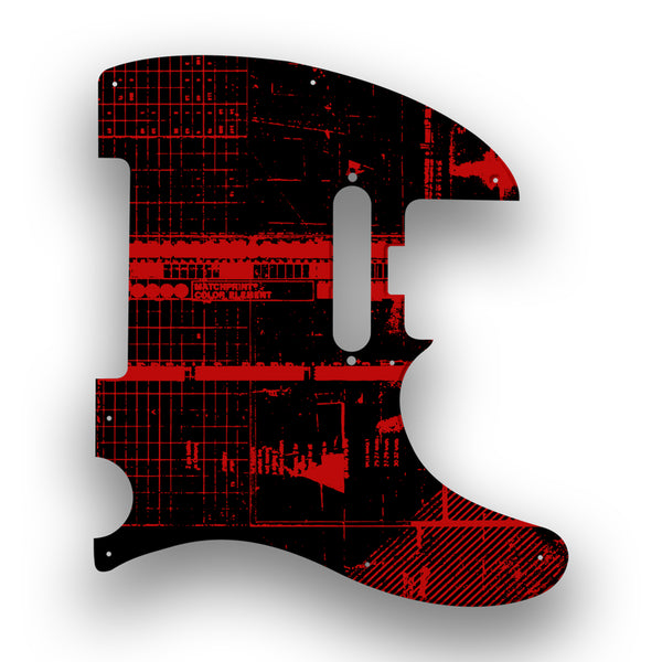 Fender Fender American Elite Telecaster Profile Custom Pickguard Scratchplate ABSTRACT Design