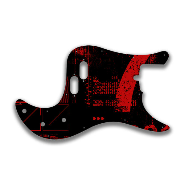 Fender Fender Bullet Bass Profile Custom Pickguard Scratchplate ABSTRACT Design