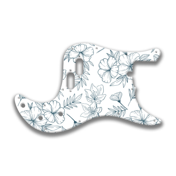 Fender Fender Bullet Bass Profile Custom Pickguard Scratchplate Floral Design