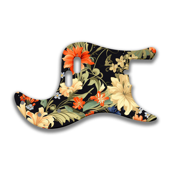 Fender Fender Bullet Bass Profile Custom Pickguard Scratchplate Floral Design