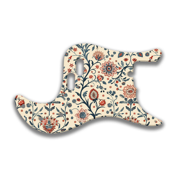 Fender Fender Bullet Bass Profile Custom Pickguard Scratchplate INDIAN_FLORAL Design