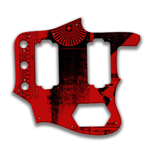 Fender Fender Jaguar Special Edition HH Profile Custom Pickguard Scratchplate ABSTRACT Design