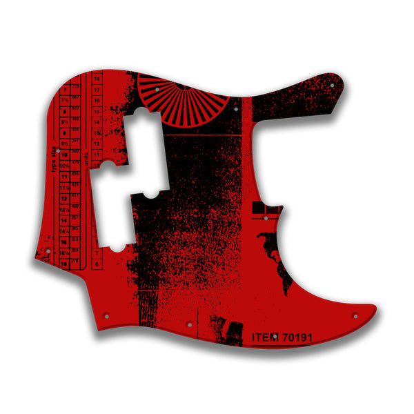 Fender Fender J Bass Blacktop Profile Custom Pickguard Scratchplate ABSTRACT Design