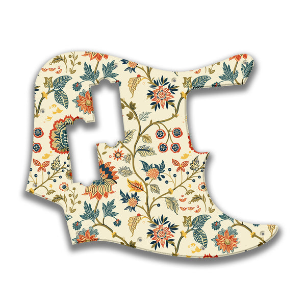 Fender Fender J Bass Blacktop Profile Custom Pickguard Scratchplate INDIAN_FLORAL Design