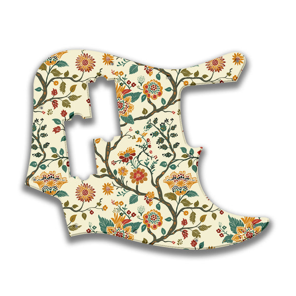 Fender Fender J Bass Blacktop Profile Custom Pickguard Scratchplate INDIAN_FLORAL Design