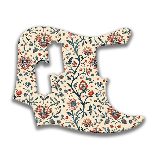 Fender Fender J Bass Blacktop Profile Custom Pickguard Scratchplate INDIAN_FLORAL Design