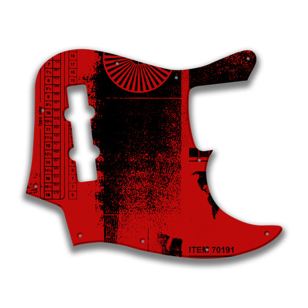 Fender Fender J Bass Geddy Lee (2017+) Profile Custom Pickguard Scratchplate ABSTRACT Design