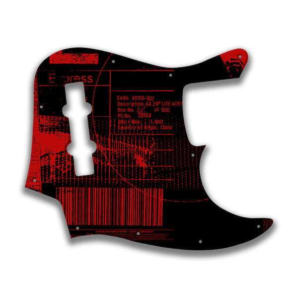 Fender Fender J Bass Geddy Lee (2017+) Profile Custom Pickguard Scratchplate ABSTRACT Design