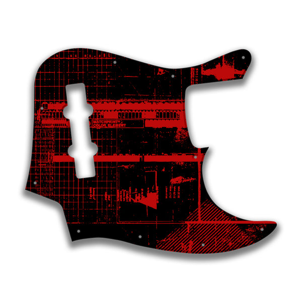 Fender Fender J Bass Geddy Lee (2017+) Profile Custom Pickguard Scratchplate ABSTRACT Design