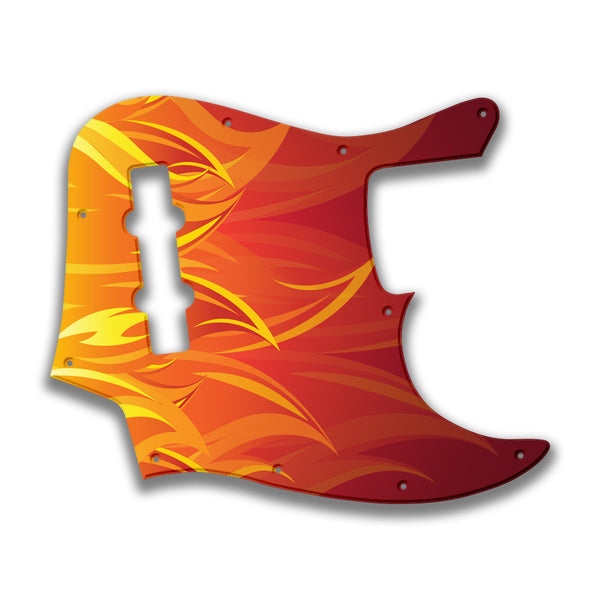 Fender Fender J Bass Geddy Lee (2017+) Profile Custom Pickguard Scratchplate Fire Design