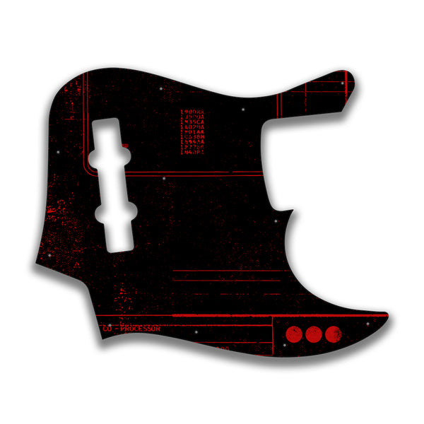 Fender Fender J Bass Geddy Lee Profile Custom Pickguard Scratchplate ABSTRACT Design