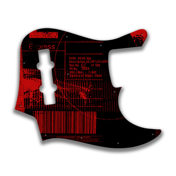 Fender Fender J Bass Geddy Lee Profile Custom Pickguard Scratchplate ABSTRACT Design