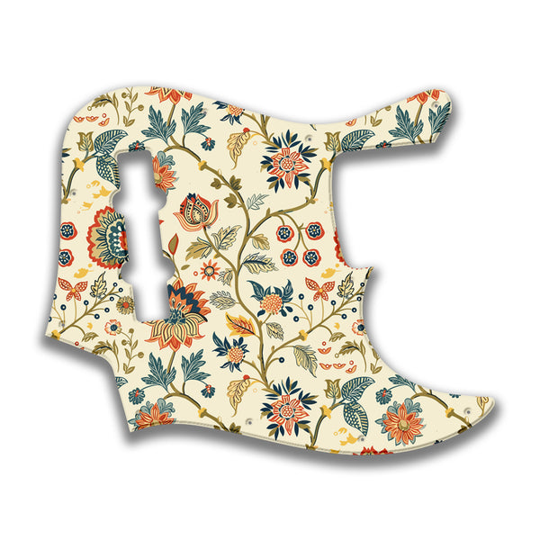 Fender Fender J Bass Geddy Lee Profile Custom Pickguard Scratchplate INDIAN_FLORAL Design