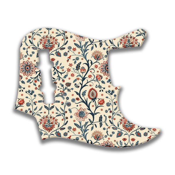 Fender Fender J Bass Geddy Lee Profile Custom Pickguard Scratchplate INDIAN_FLORAL Design