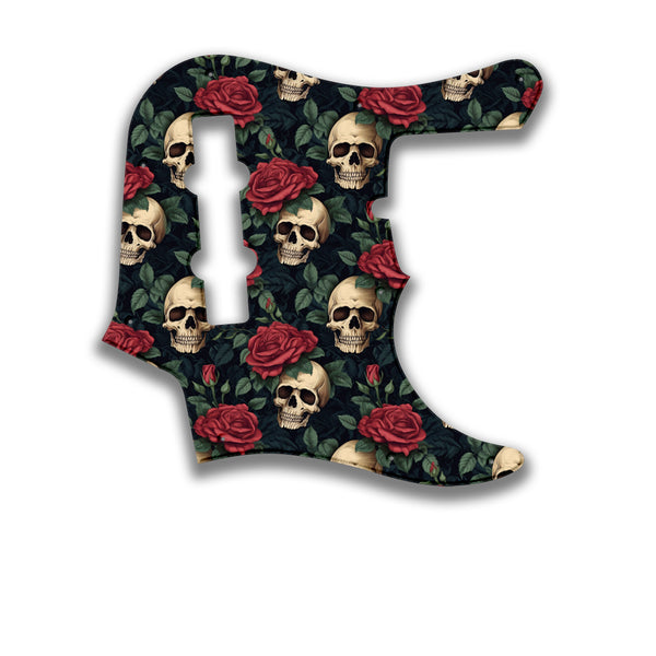 Fender Fender J Bass Deluxe 4 String (pre 2010) Profile Custom Pickguard Scratchplate SKULL Design