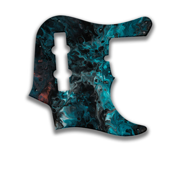 Fender Fender J Bass Deluxe 4 String (pre 2010) Profile Custom Pickguard Scratchplate SWIRL Design