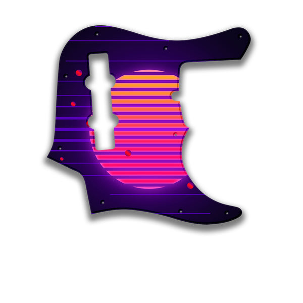 Fender Fender J Bass Deluxe 4 String (pre 2010) Profile Custom Pickguard Scratchplate TRON Design