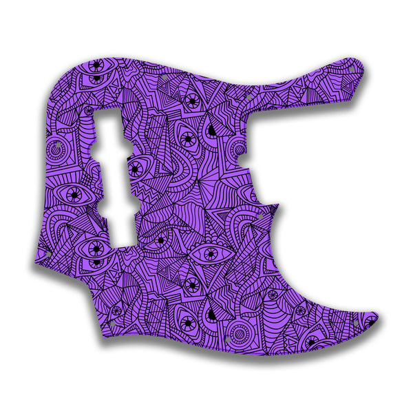 Fender Fender J Bass Deluxe 4 String (2010+) Profile Custom Pickguard Scratchplate Abstract Design