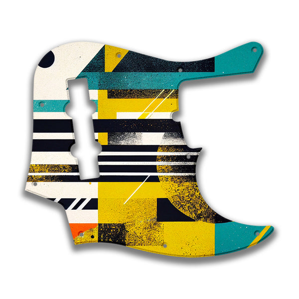 Fender Fender J Bass Deluxe 4 String (2010+) Profile Custom Pickguard Scratchplate ABSTRACT Design