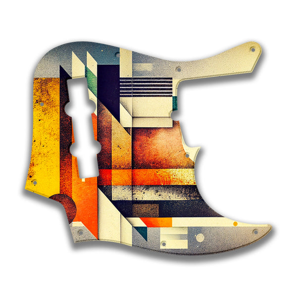 Fender Fender J Bass Deluxe 4 String (2010+) Profile Custom Pickguard Scratchplate ABSTRACT Design