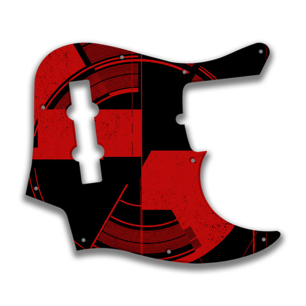 Fender Fender J Bass Deluxe 4 String (2010+) Profile Custom Pickguard Scratchplate ABSTRACT Design