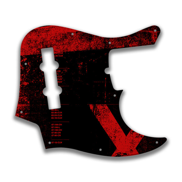 Fender Fender J Bass Deluxe 4 String (2010+) Profile Custom Pickguard Scratchplate ABSTRACT Design