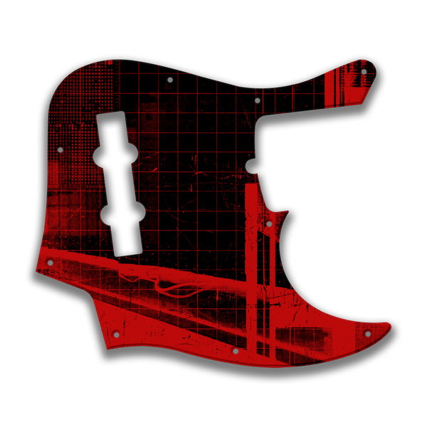 Fender Fender J Bass Deluxe 4 String (2010+) Profile Custom Pickguard Scratchplate ABSTRACT Design