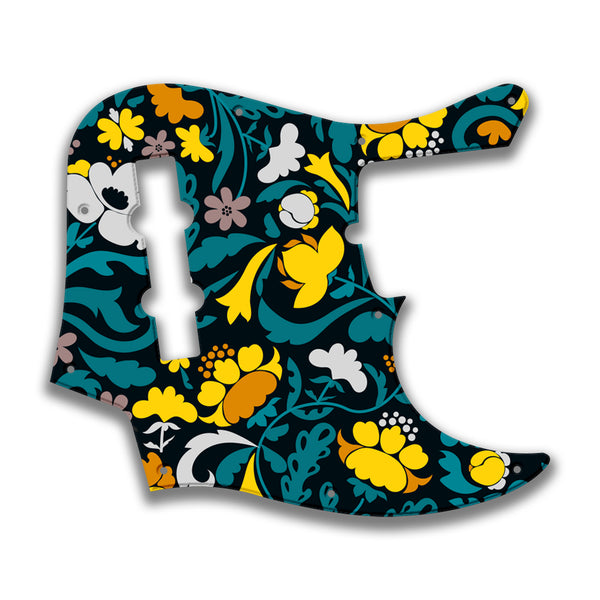 Fender Fender J Bass Deluxe 4 String (2010+) Profile Custom Pickguard Scratchplate Folk Design