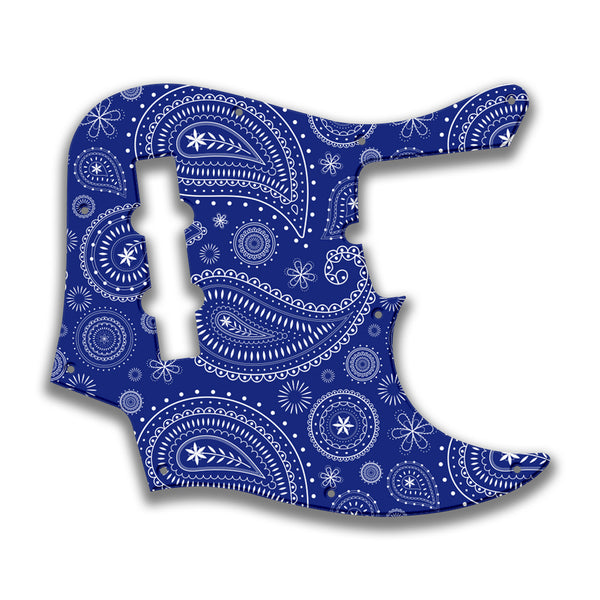 Fender Fender J Bass Deluxe 4 String (2010+) Profile Custom Pickguard Scratchplate Paisley Design