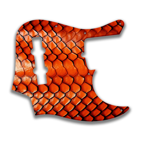 Fender Fender J Bass Deluxe 4 String (2010+) Profile Custom Pickguard Scratchplate Snake Design