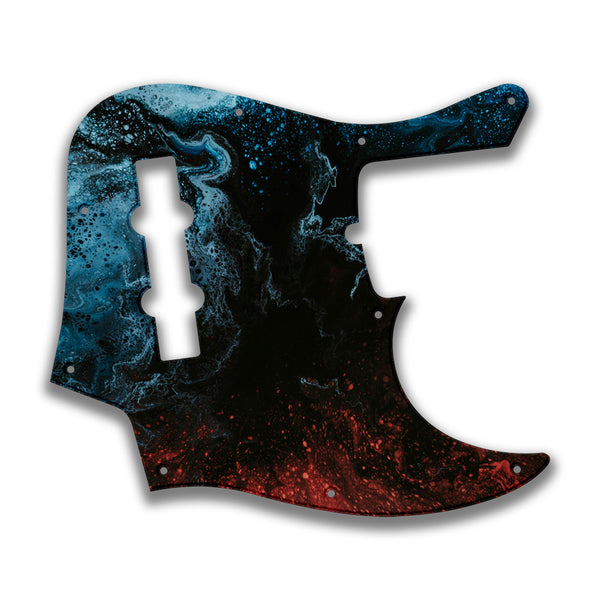 Fender Fender J Bass Deluxe 4 String (2010+) Profile Custom Pickguard Scratchplate SWIRL Design