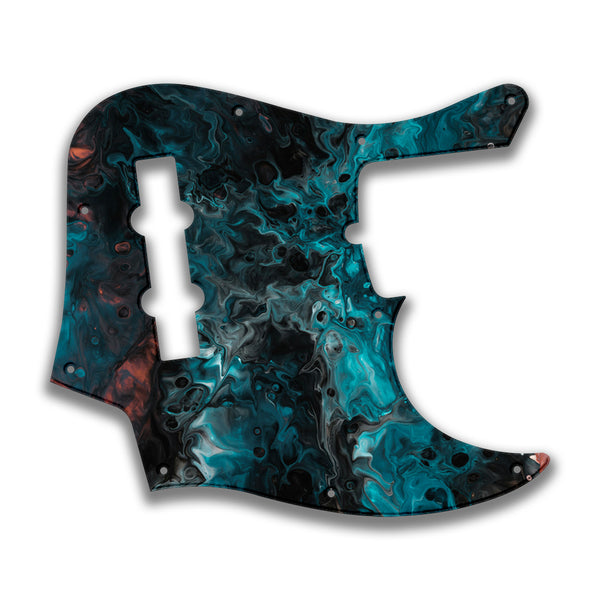 Fender Fender J Bass Deluxe 4 String (2010+) Profile Custom Pickguard Scratchplate SWIRL Design