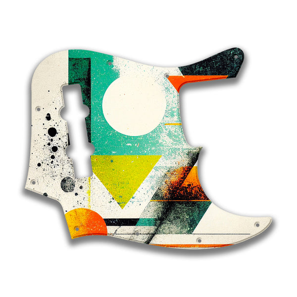 Fender Fender J Bass 4 String Deluxe Active MIM Profile Custom Pickguard Scratchplate ABSTRACT Design