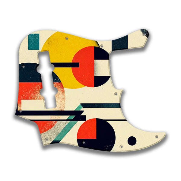 Fender Fender J Bass 4 String Deluxe Active MIM Profile Custom Pickguard Scratchplate ABSTRACT Design