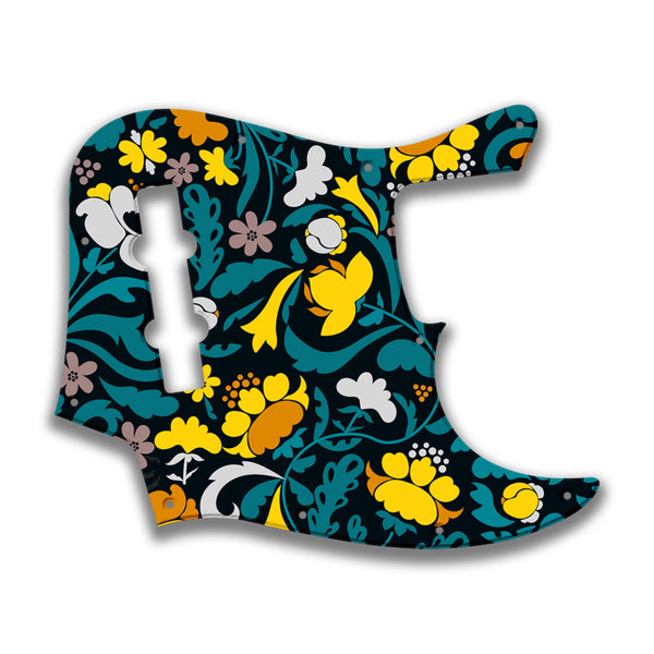 Fender Fender J Bass 4 String Deluxe Active MIM Profile Custom Pickguard Scratchplate Folk Design