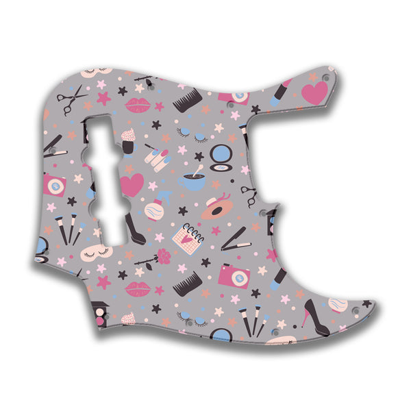 Fender Fender J Bass 4 String Deluxe Active MIM Profile Custom Pickguard Scratchplate GIRLY Design