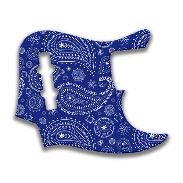 Fender Fender J Bass 4 String Deluxe Active MIM Profile Custom Pickguard Scratchplate Paisley Design