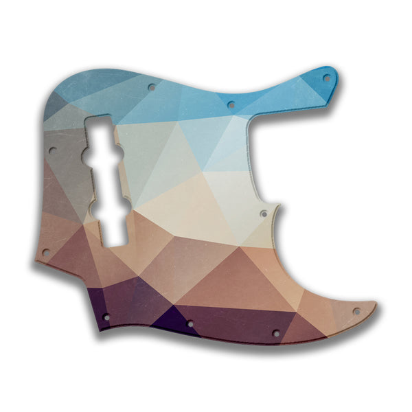 Fender Fender J Bass 4 String Deluxe Active MIM Profile Custom Pickguard Scratchplate POLYGON Design