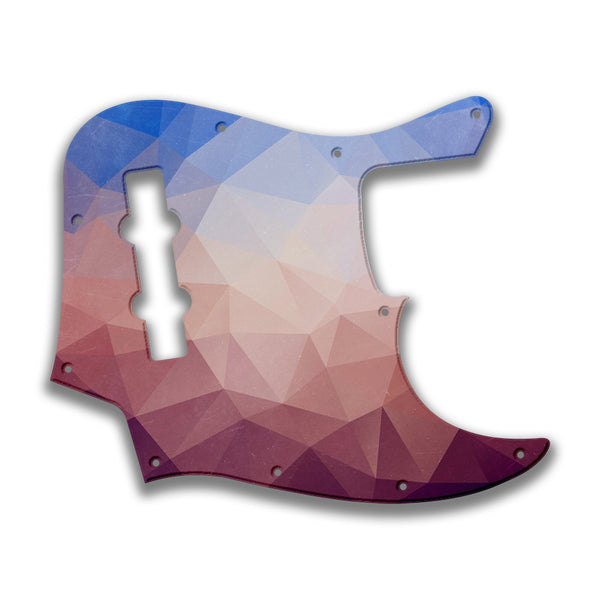 Fender Fender J Bass 4 String Deluxe Active MIM Profile Custom Pickguard Scratchplate POLYGON Design