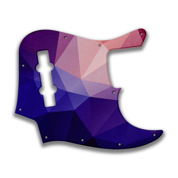 Fender Fender J Bass 4 String Deluxe Active MIM Profile Custom Pickguard Scratchplate POLYGON Design