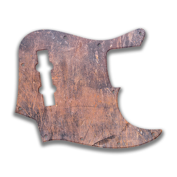 Fender Fender J Bass 4 String Deluxe Active MIM Profile Custom Pickguard Scratchplate Rust Design