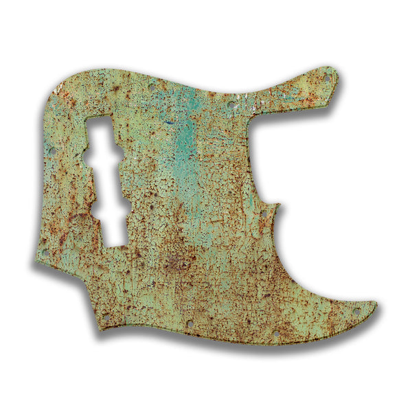 Fender Fender J Bass 4 String Deluxe Active MIM Profile Custom Pickguard Scratchplate Rust Design